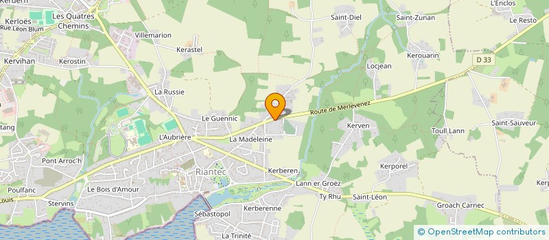 localisation de l'entreprise LERAY FAMILY  RIANTEC