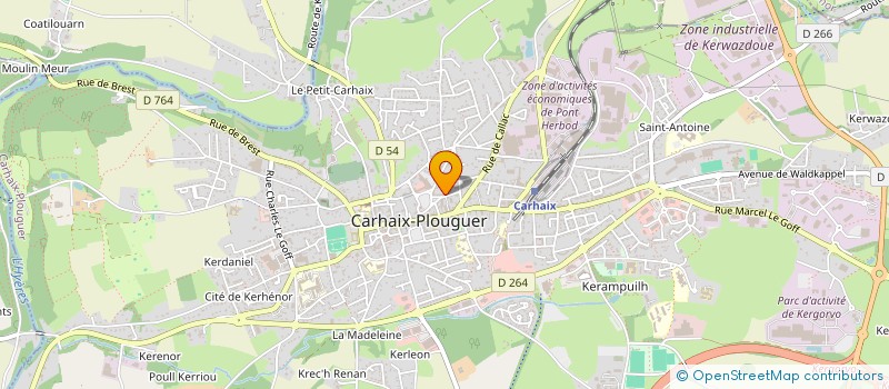 localisation de l'entreprise LERDIS à CARHAIX-PLOUGUER
