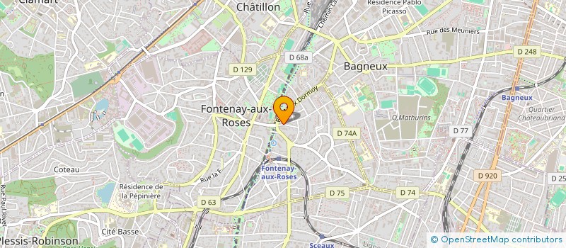 localisation de l'entreprise LERELEC à FONTENAY-AUX-ROSES