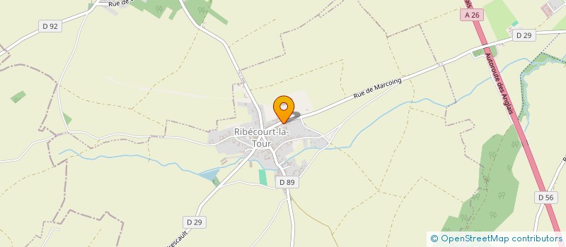 localisation de l'entreprise LERICHE à RIBECOURT-LA-TOUR