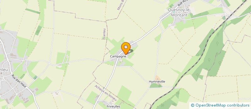 localisation de l'entreprise LERICHE  QUESNOY-LE-MONTANT