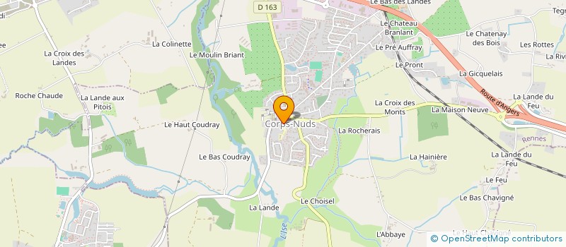 localisation de l'entreprise LERICHE  CORPS-NUDS