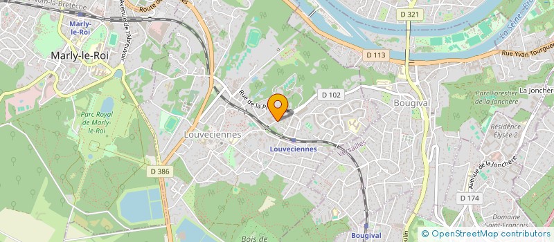 localisation de l'entreprise LERICHE PATRIMOINE ET ASSOCIES  LOUVECIENNES