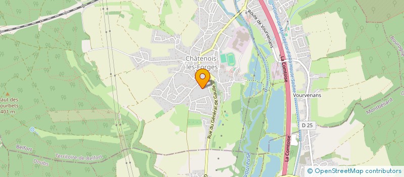 localisation de l'entreprise LERICNAGO à CHATENOIS-LES-FORGES