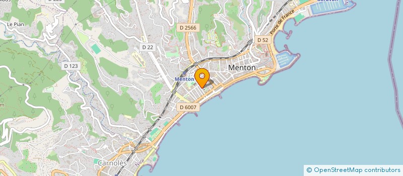 localisation de l'entreprise LERIN J-M LITTARDI N  MENTON