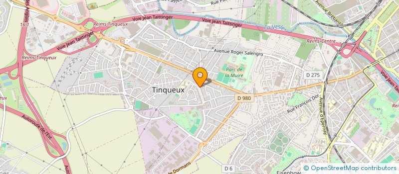 localisation de l'entreprise LERLAB COACH'IN à TINQUEUX