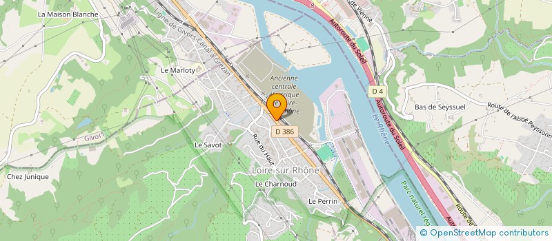 localisation de l'entreprise LERM AUTOMATION à LOIRE-SUR-RHONE
