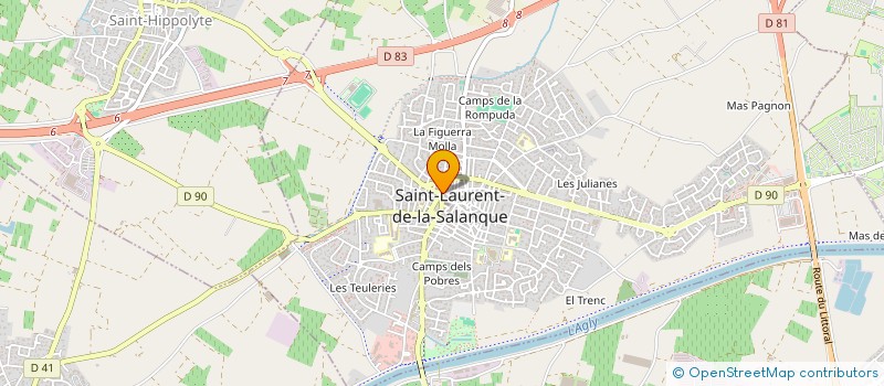 localisation de l'entreprise LERMUSIEAUX  SAINT-LAURENT-DE-LA-SALANQUE