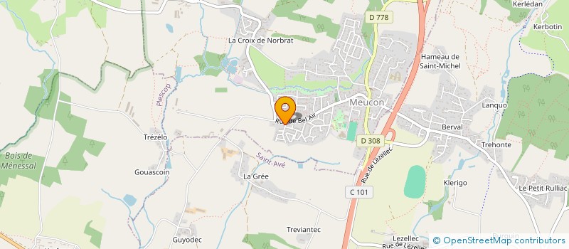 localisation de l'entreprise LERNEVEZ  MEUCON