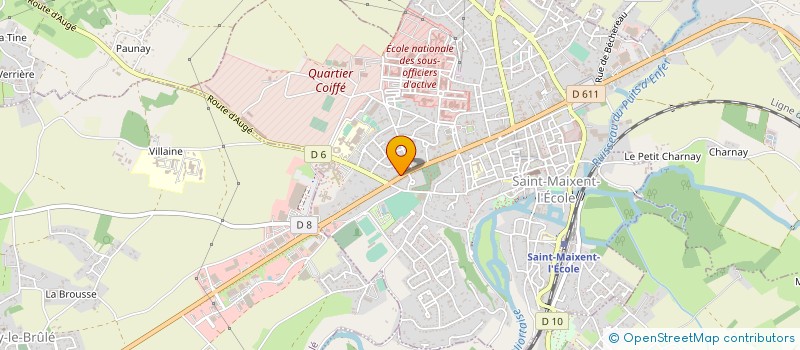 localisation de l'entreprise LEROI RABANY SOUCHE à SAINT-MAIXENT-L'ECOLE