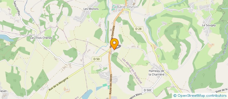 localisation de l'entreprise LEROMA  LES ABRETS-EN-DAUPHINE