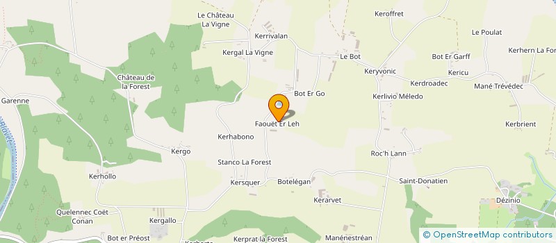 localisation de l'entreprise LEROQUE  LANGUIDIC