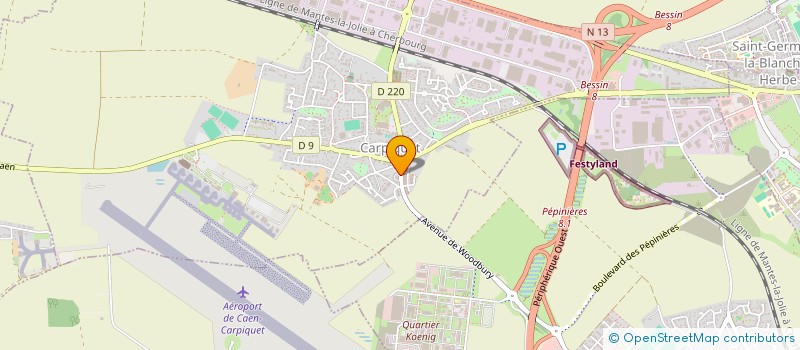 localisation de l'entreprise LEROSIER-REBUT  CARPIQUET