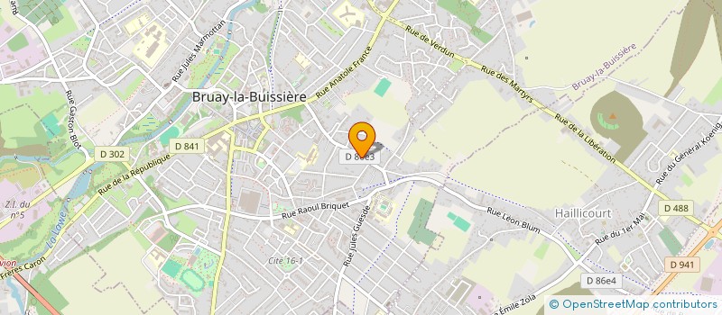 localisation de l'entreprise LEROUGE LEJEUNE  BRUAY-LA-BUISSIERE