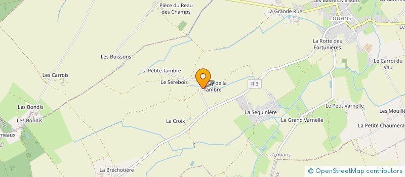 localisation de l'entreprise LEROUX à LOUANS
