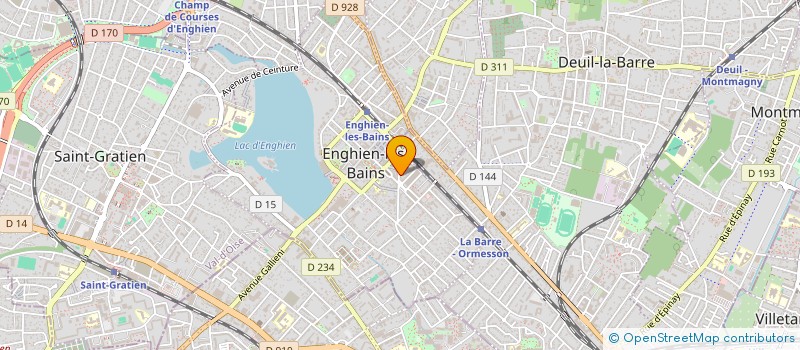 localisation de l'entreprise LEROUX à ENGHIEN-LES-BAINS
