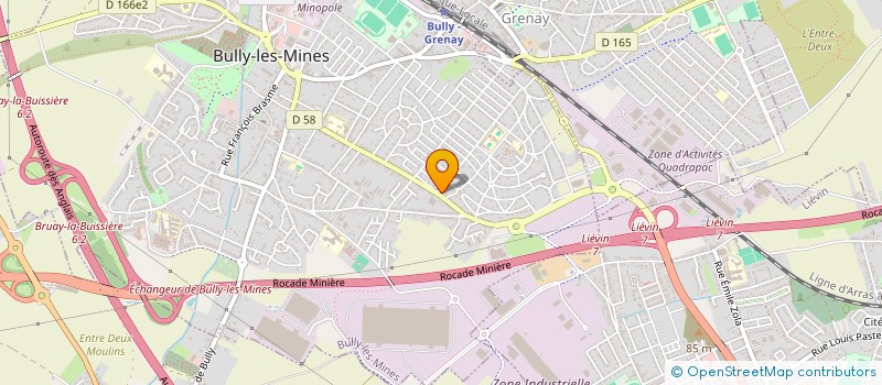 localisation de l'entreprise LEROUX  BULLY-LES-MINES