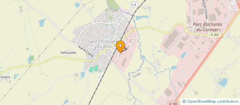 localisation de l'entreprise LEROUX  SAINT-CHRISTOPHE-DU-BOIS