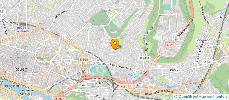 localisation de l'entreprise LEROUX à ROUEN