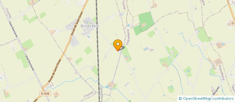 localisation de l'entreprise LEROUX  BISSEZEELE