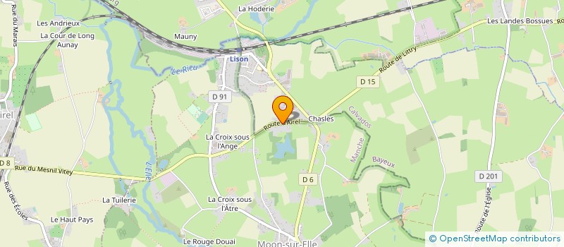 localisation de l'entreprise LEROUX  MOON-SUR-ELLE