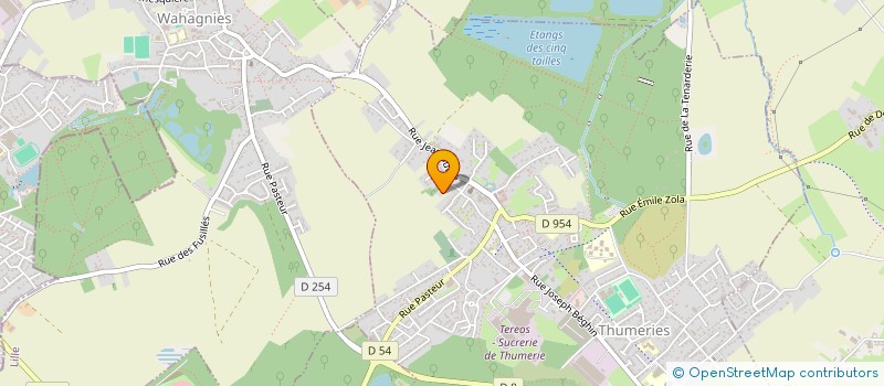 localisation de l'entreprise LEROUX  THUMERIES