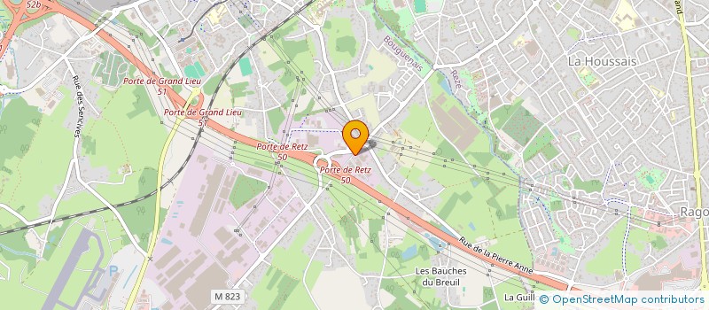 localisation de l'entreprise LEROUX BAT à BOUGUENAIS