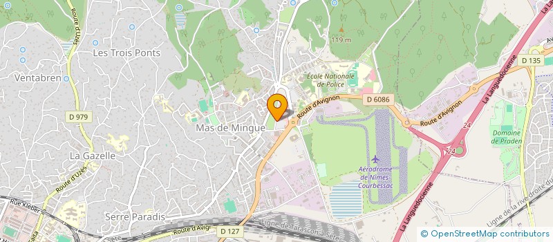 localisation de l'entreprise LEROUX DECO  NIMES