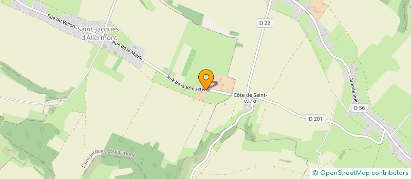 localisation de l'entreprise LEROUX DEPARIS  SAINT-JACQUES-D'ALIERMONT