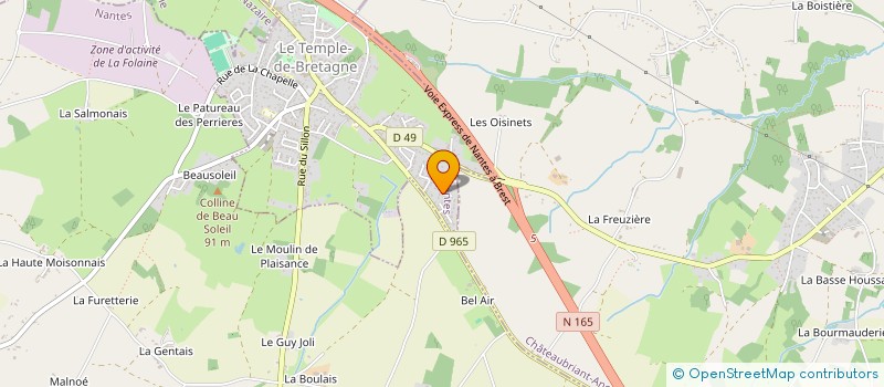 localisation de l'entreprise LEROUX J&T  LE TEMPLE-DE-BRETAGNE