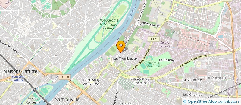 localisation de l'entreprise LEROUX JEAN MELIAL JACQUES  SARTROUVILLE