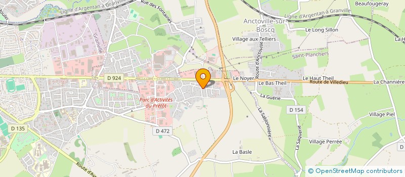 localisation de l'entreprise LEROUX JTINDEL à GRANVILLE