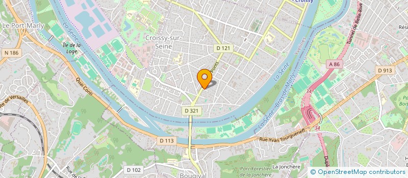 localisation de l'entreprise LEROUX SARL à CROISSY-SUR-SEINE