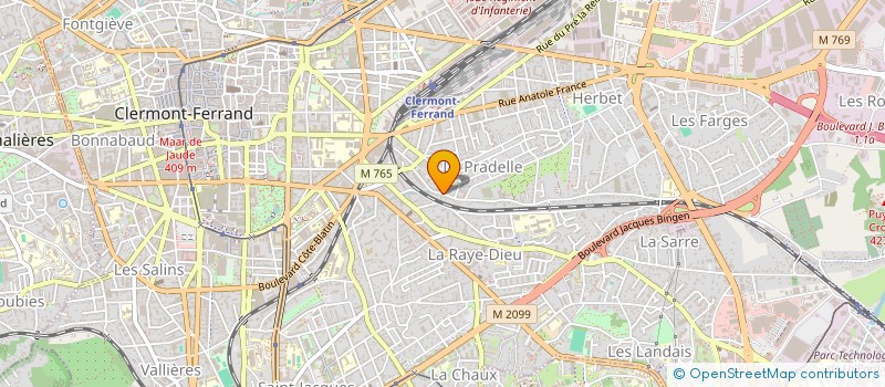 localisation de l'entreprise LEROY  CLERMONT-FERRAND