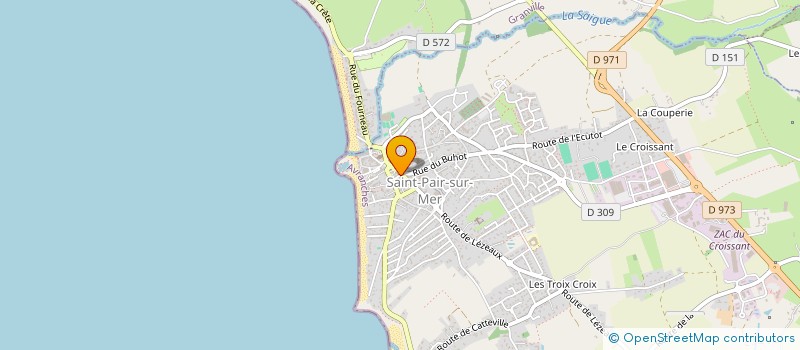 localisation de l'entreprise LEROY  SAINT-PAIR-SUR-MER