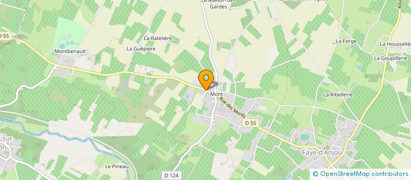 localisation de l'entreprise LEROY  BELLEVIGNE-EN-LAYON