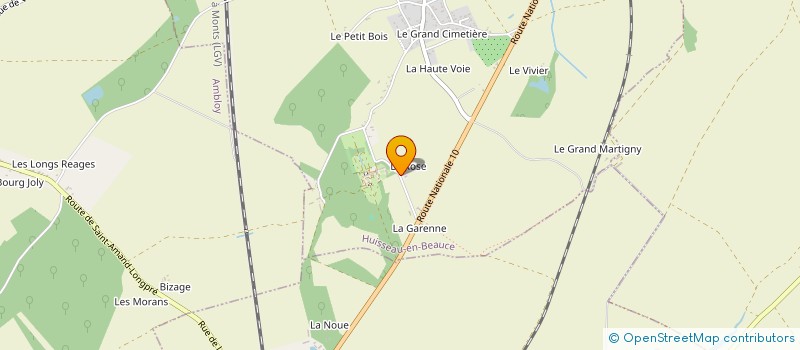 localisation de l'entreprise LEROY  HUISSEAU-EN-BEAUCE