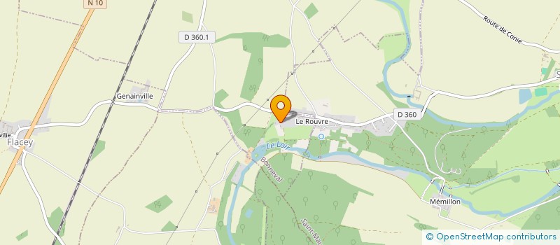 localisation de l'entreprise LEROY-CHAUVET à SAINT-MAUR-SUR-LE-LOIR