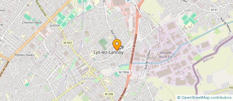 localisation de l'entreprise LEROY & CO à LYS LEZ LANNOY