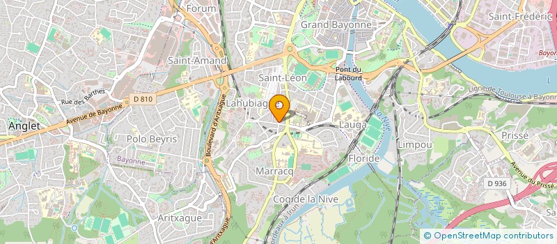 localisation de l'entreprise LEROY FMAMSA à BAYONNE