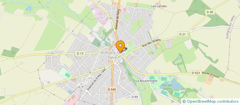 localisation de l'entreprise LEROY-GERVAIS  AUBIGNY-SUR-NERE