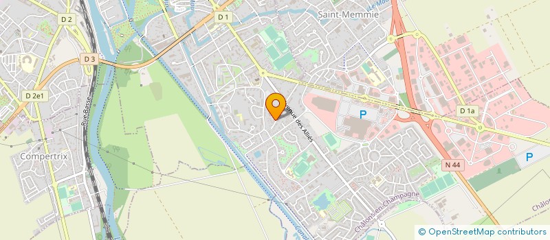 localisation de l'entreprise LEROY JOUAUD à CHALONS-EN-CHAMPAGNE