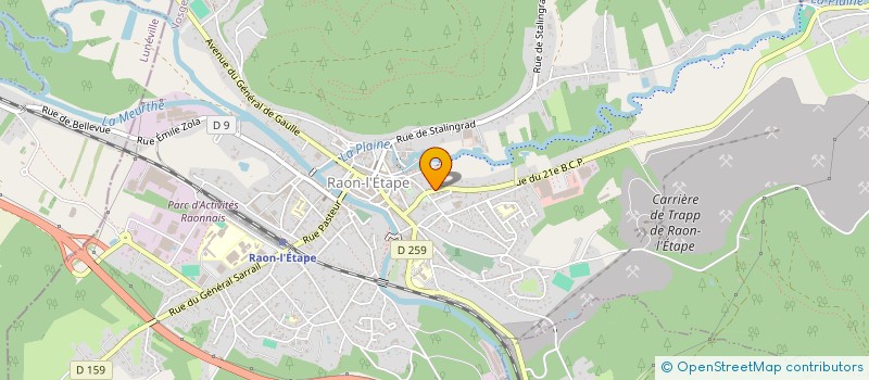 localisation de l'entreprise LEROY NEGOCE à RAON-L'ETAPE