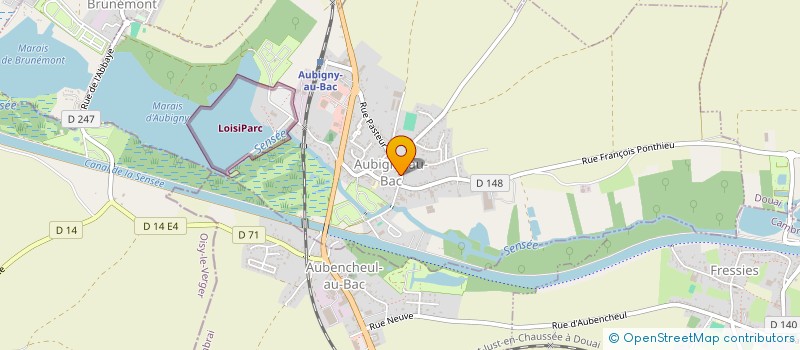 localisation de l'entreprise LEROY OLIVIER à AUBIGNY-AU-BAC