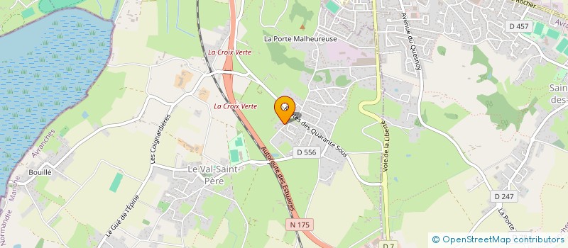 localisation de l'entreprise LEROY PERE ET FILS  LE VAL-SAINT-PERE