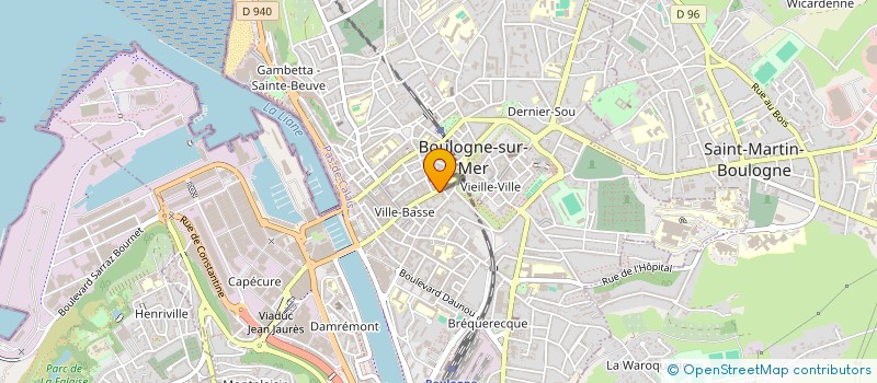 localisation de l'entreprise LEROY PROPRETE  BOULOGNE-SUR-MER