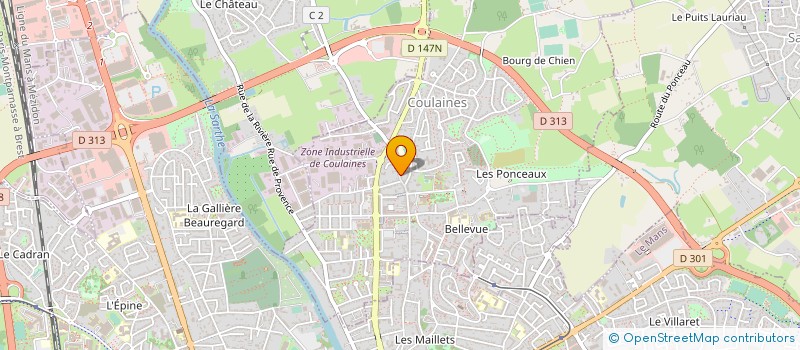 localisation de l'entreprise LEROY ROBERT  COULAINES