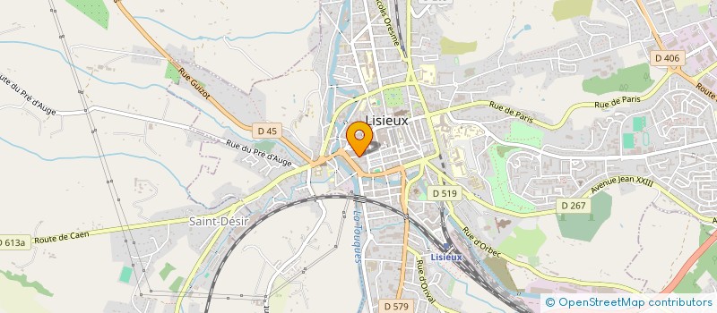 localisation de l'entreprise LEROY TRAITEUR  LISIEUX