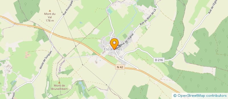 localisation de l'entreprise LEROY TRAVAUX PUBLICS à ESCŒUILLES