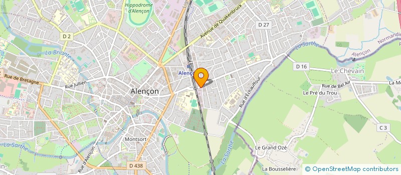 localisation de l'entreprise LEROYER à ALENCON